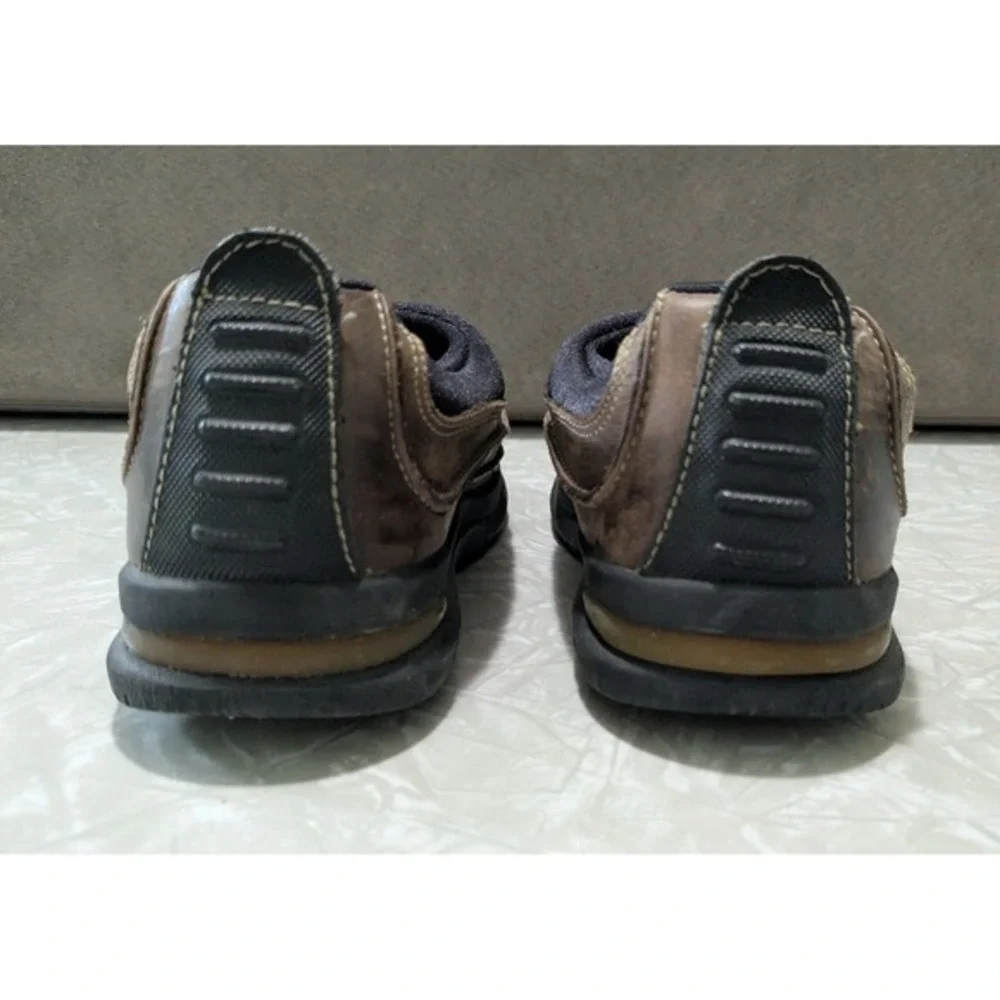 Stride Rite Carson Moc‎ Brown Leather Slip On Loafers Kids 11W